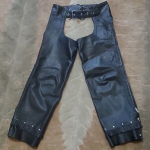 PROTECH* Leather Apparel Motorcycle Chaps
